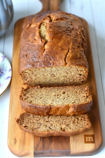 Easy Banana Bread Recipe Sliced banana bread