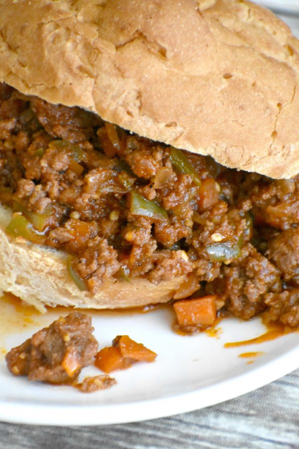 Sloppy Joes from scratch. Naturally gluten free and dairy free clean