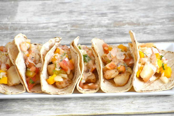 Gluten Free Fish Tacos with Mango Salsa
