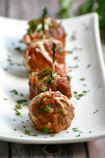paleo meatballs no eggs on a plate to serve