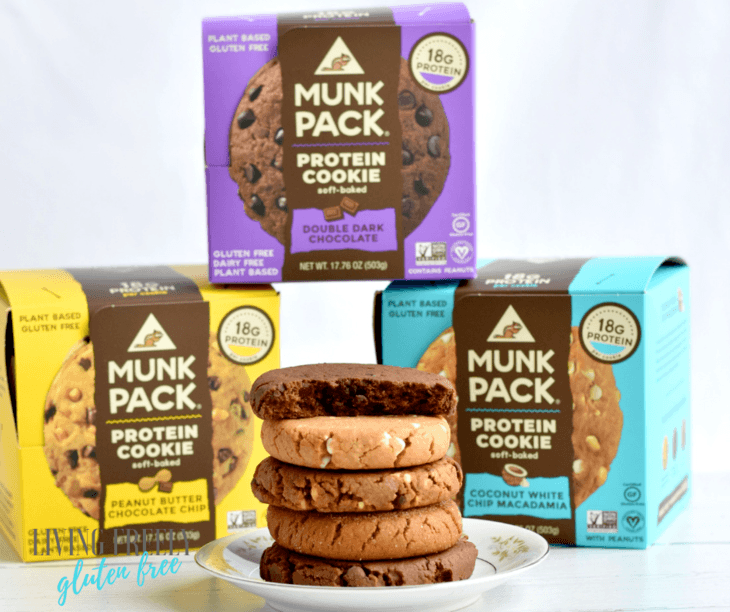 cookies on a plate with boxes