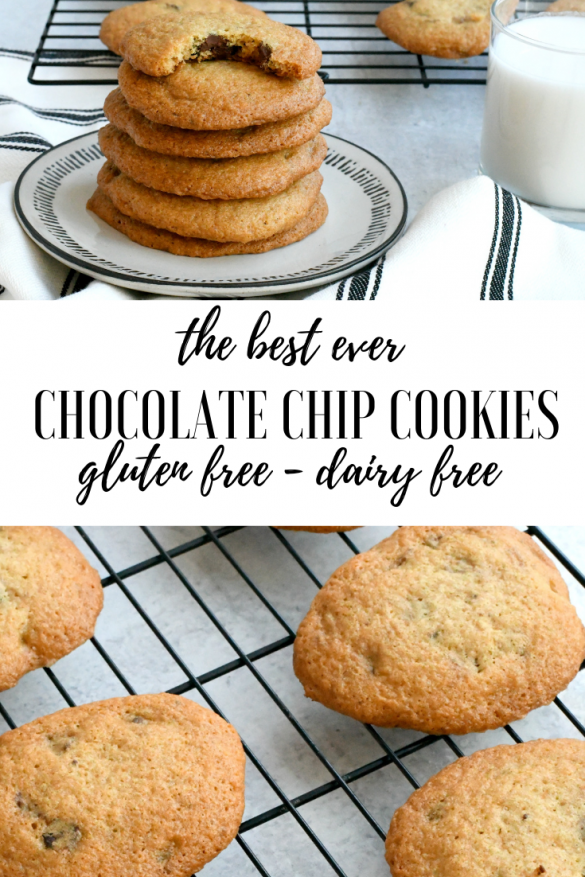 Gluten Free Dairy Free Chocolate Chip Cookies - Living Freely Gluten Free