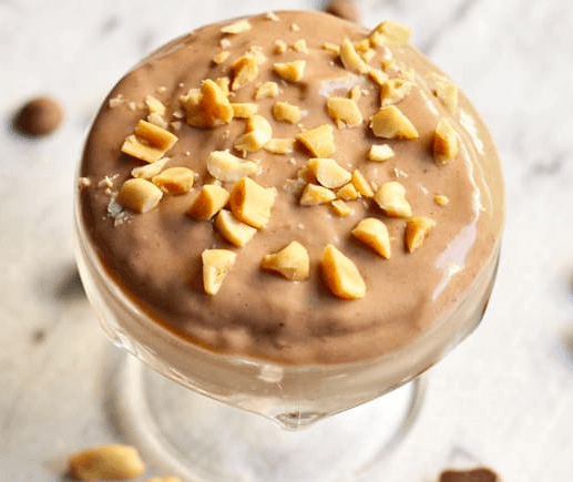 snickers nice cream in a bowl 