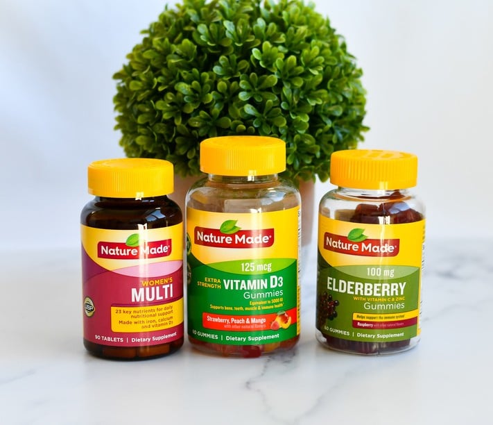 Nature Made Multi, Vitamin D and Elderberry 