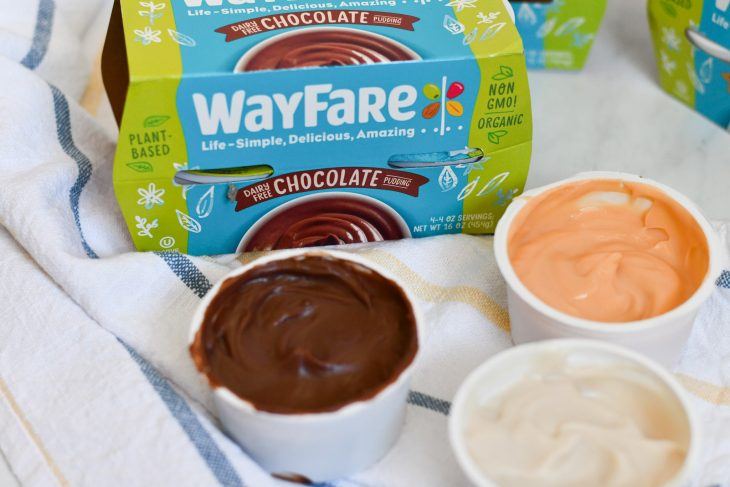 wayfare pudding cups open on a table 