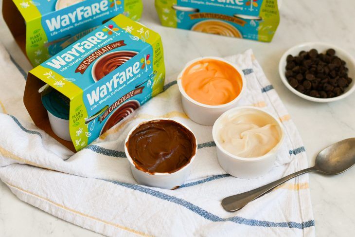 wayfare pudding on a table with a spoon