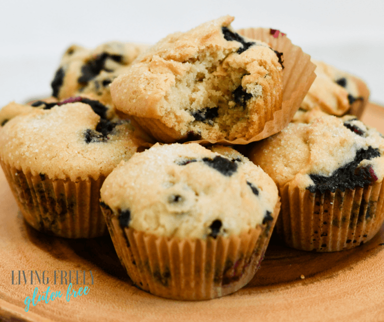 Vegan Gluten Free Blueberry Muffins