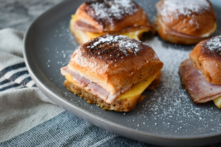 Dairy Free Monte Cristo's on a plate