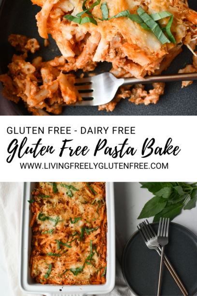 PIN for gluten free pasta bake