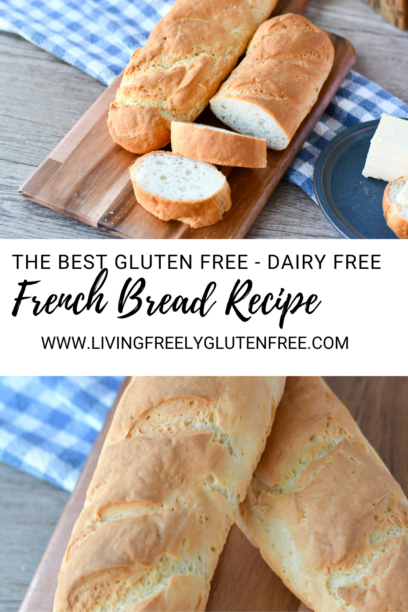 Pin image for gluten free french bread