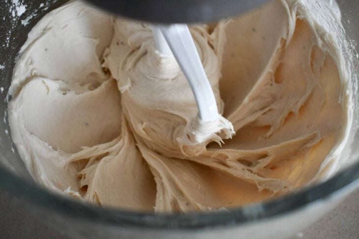 dough in a mixer