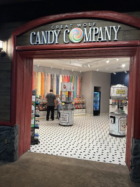 Great Wolf Candy Company Great Wolf Lodge labeled candy brands family trip
