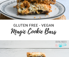 easy gluten free vegan dessert bars sliced and served